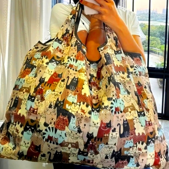 Handbags - Cats Versatile Folding Shopping Bag